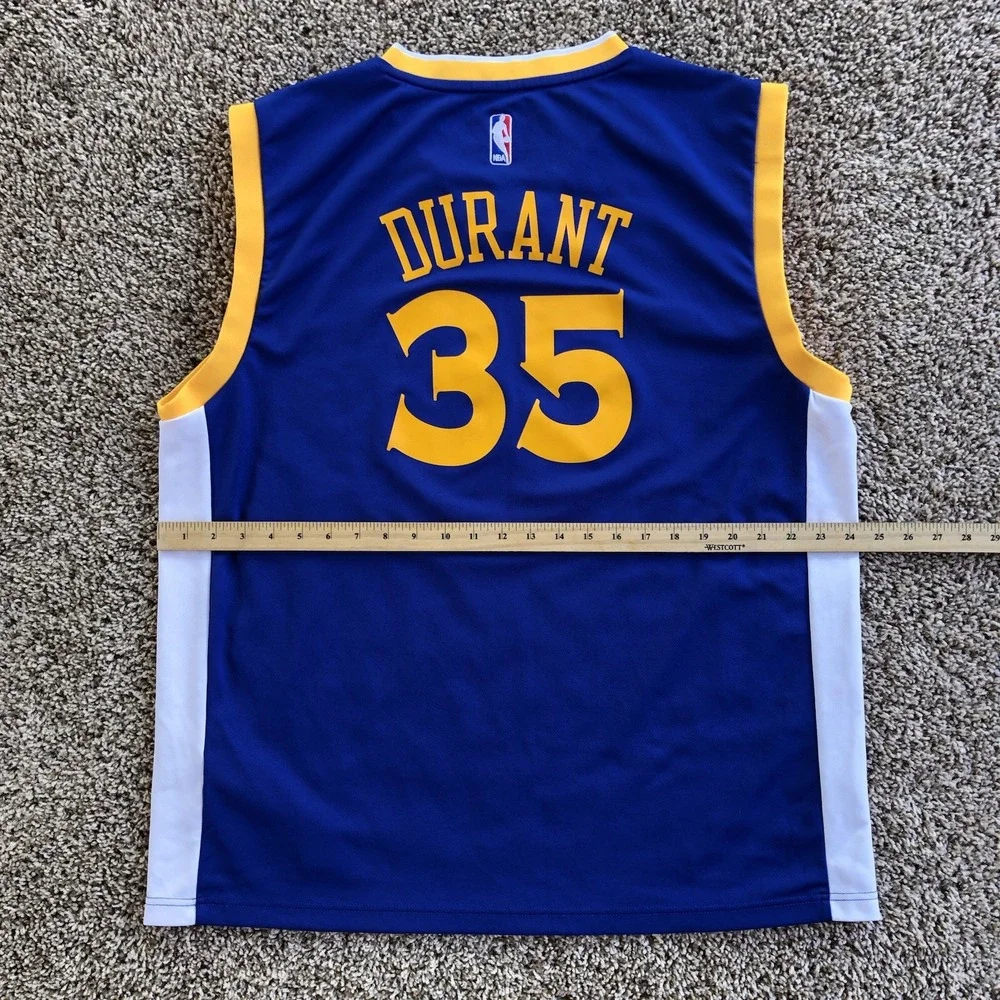 Adidas Golden State Warriors Kevin Durant Jersey Size Adult XL #35 NBA Blue Away